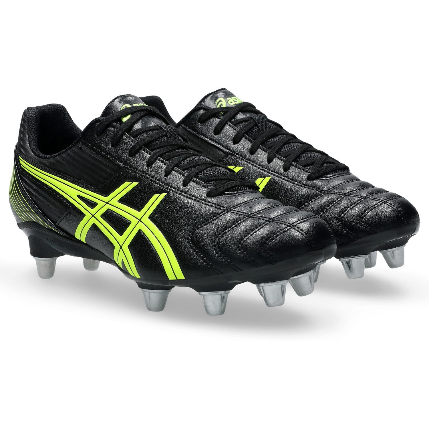 Asics Rugby Cleats Lethal Tackle Black Yellow 1111A263 001 US7H-11H w/Box New