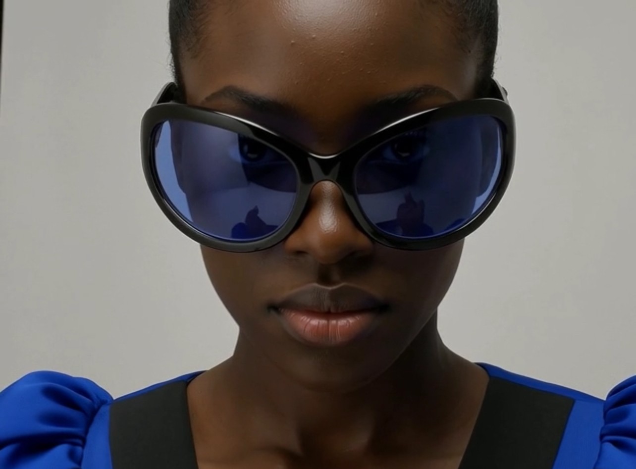 Women’s Designer Sunglasses Oversized Wrap Around Butterfly Shield Shades UV400
