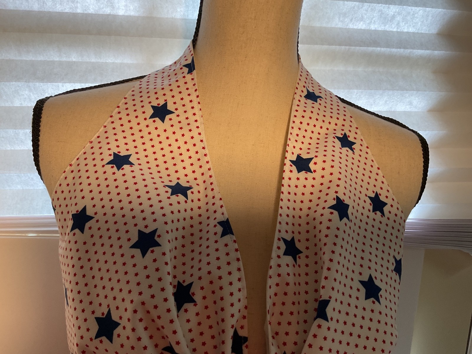 Halter top. 100% cotton, 100% hand made by seller. Beautiful for the Holiday!
