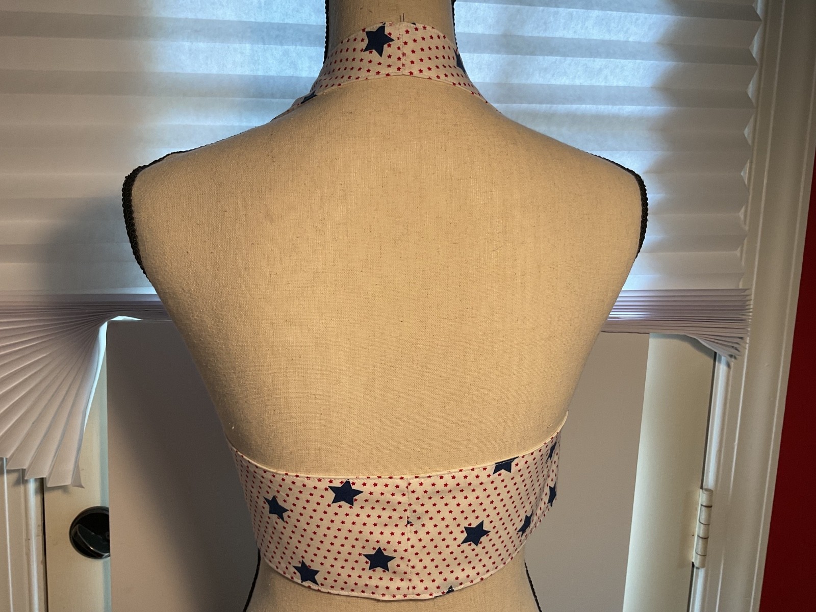 Halter top. 100% cotton, 100% hand made by seller. Beautiful for the Holiday!