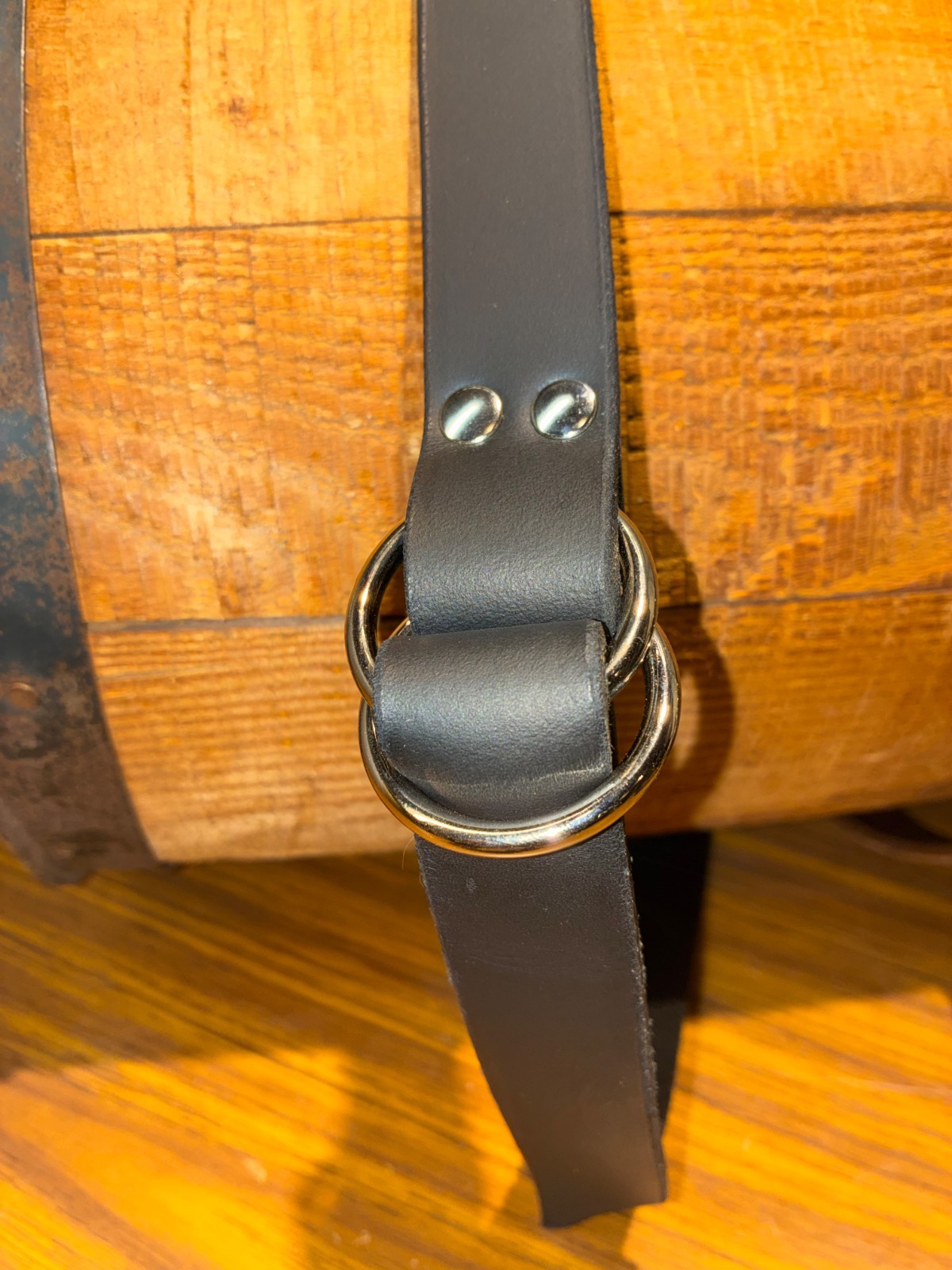 Handmade Double Ring Rugged Leather Belt Mens Womens 1″ inch *MEASURE YOUR SIZE*