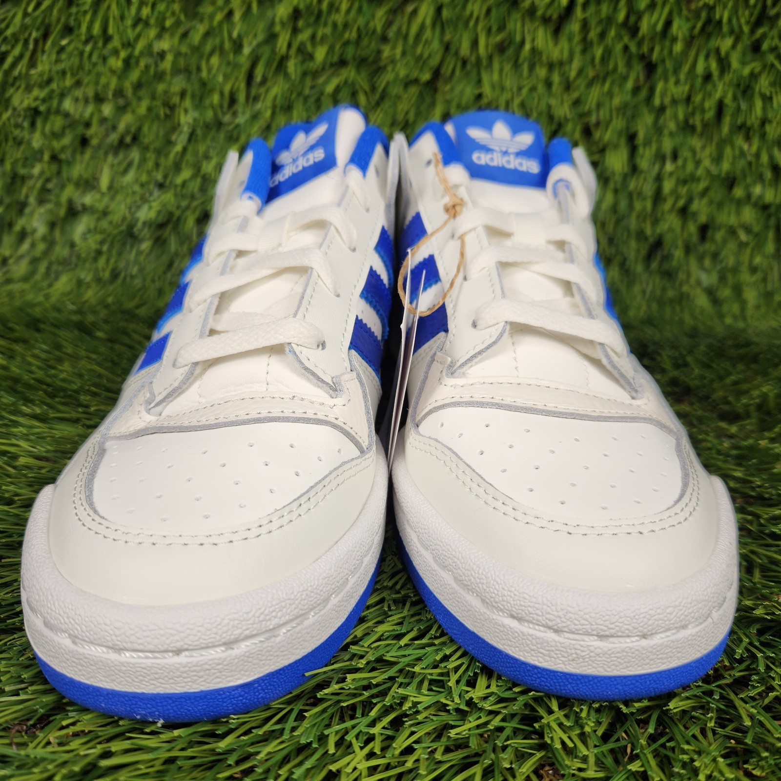Adidas Forum Low CL Mens 8.5, Womens 9.5 White Royal Blue Sneaker IH7829 Classic