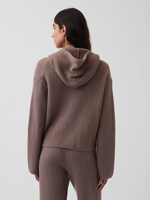GAP – CashSoft Oversized Shaker-Stitch Zip Hoodie 910966 – New Sale