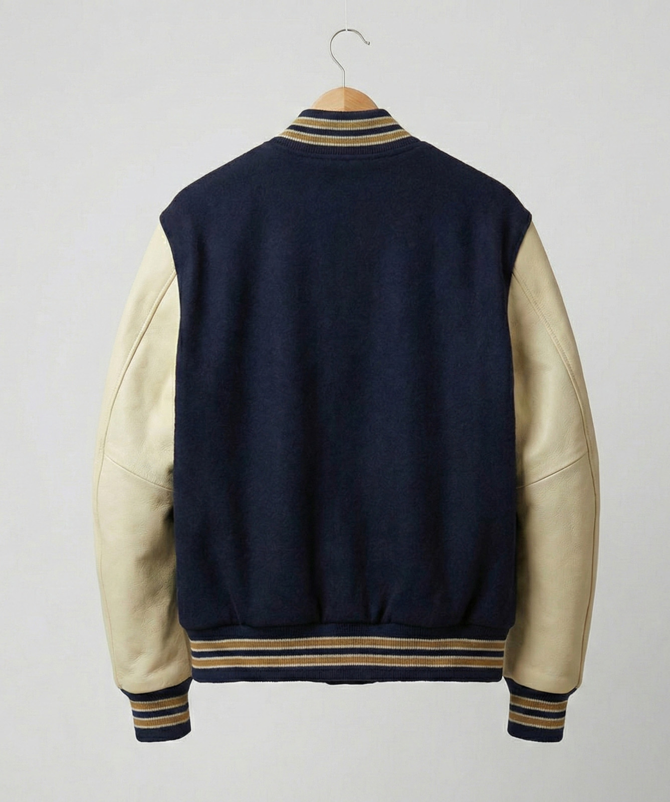 Mens Letterman Varsity Jacket Wool Leather Baseball College Jacket