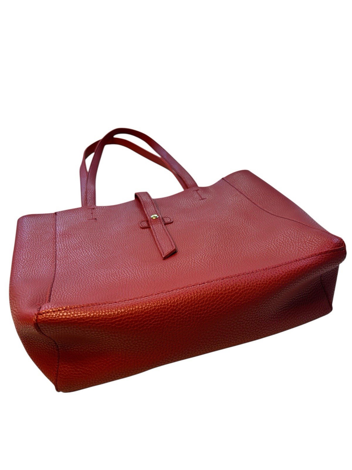 Red Faux Leather Mob Wife Tote