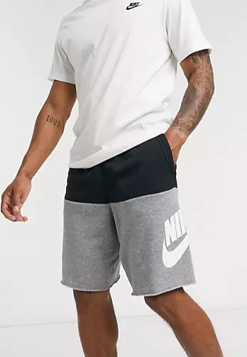 New With Tags Men’s Nike Athletic Gym Alumni Muscle Logo Shorts Joggers Black