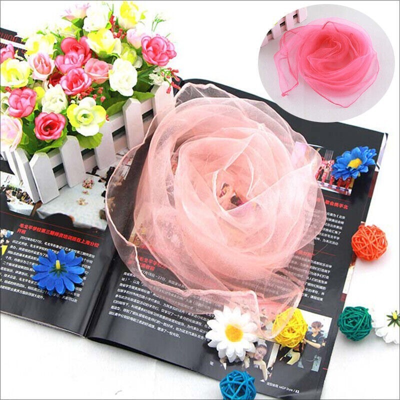 Scarf Chiffon Silk Scarves Small Square Ladies Women Hair Tie Band Head Neck