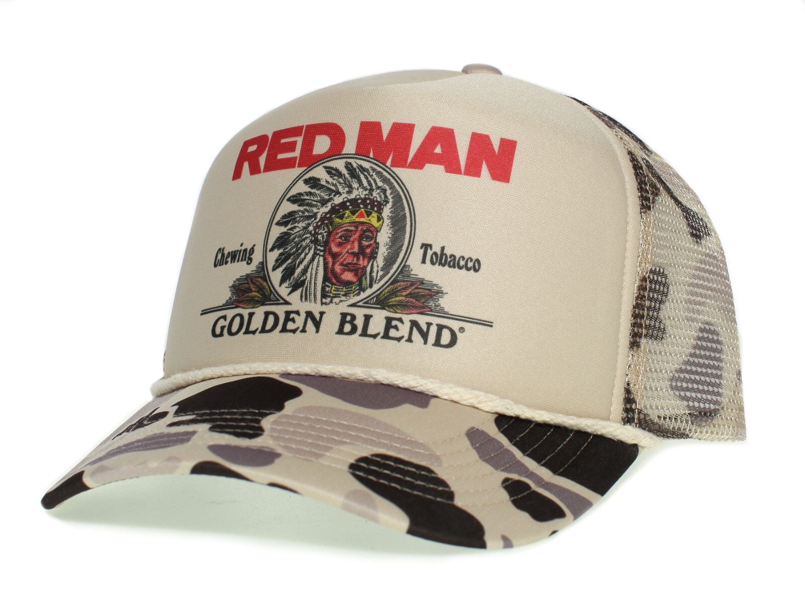 Red Man Chewing Golden Blend Tobacco Hat Vintage Redman Cap Multi Colors