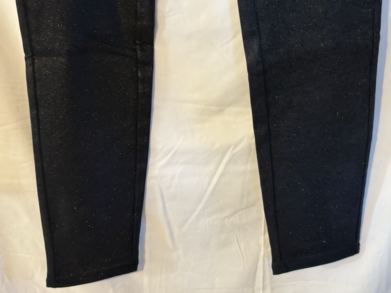 Tractr Sequin Pull On Jeans 6/28 Navy High Rise Skinny NWT