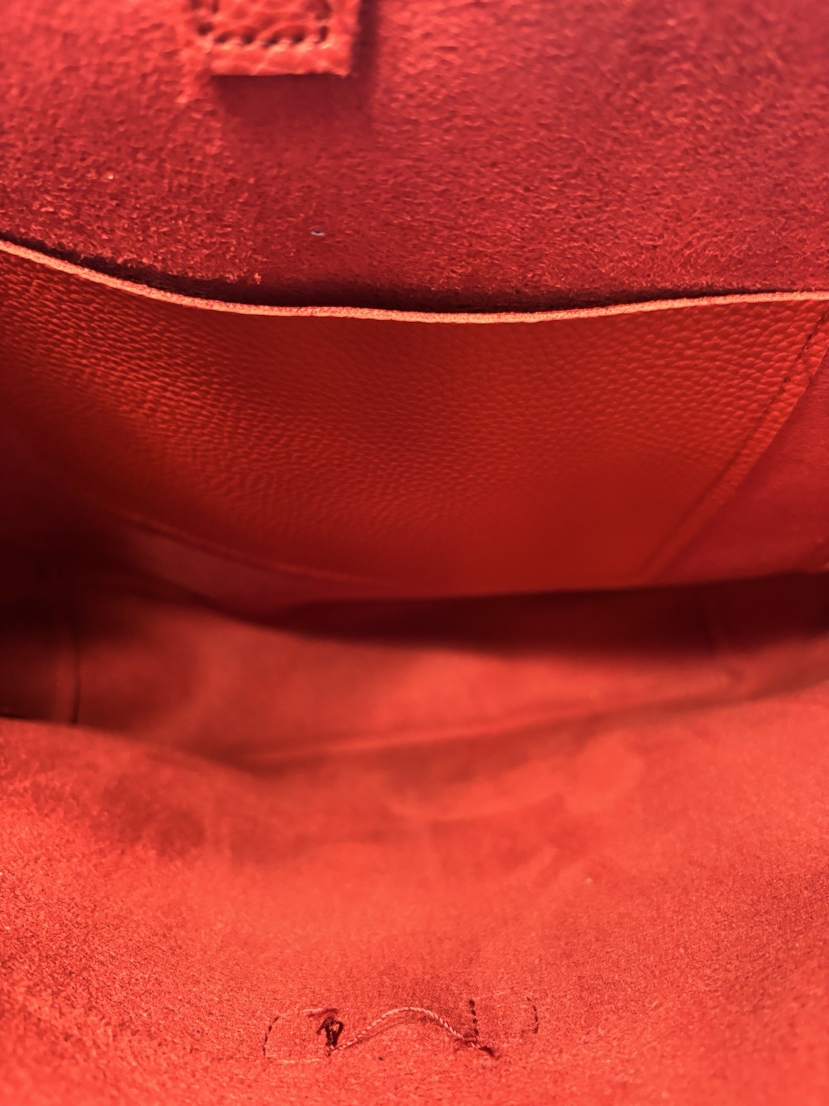 Red Faux Leather Mob Wife Tote