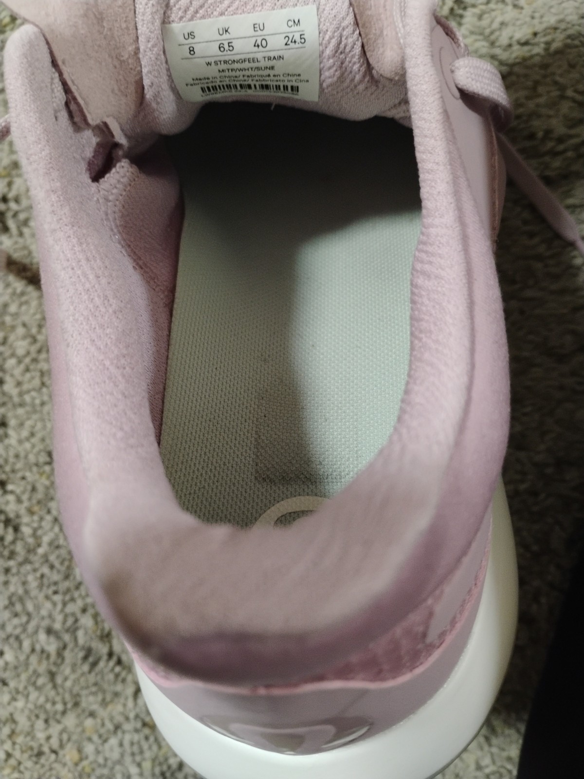 Lululemon Womens Strongfeel Pink Running Shoes Size 8. No Returns Accepted.