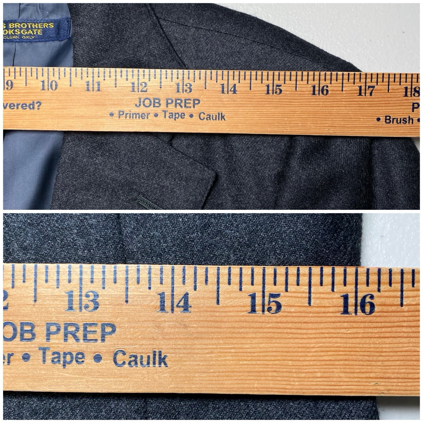 70s Brooks Brothers Brooksgate 2 Piece Suit (34R 28×28) 3/2 Roll Flannel Wool