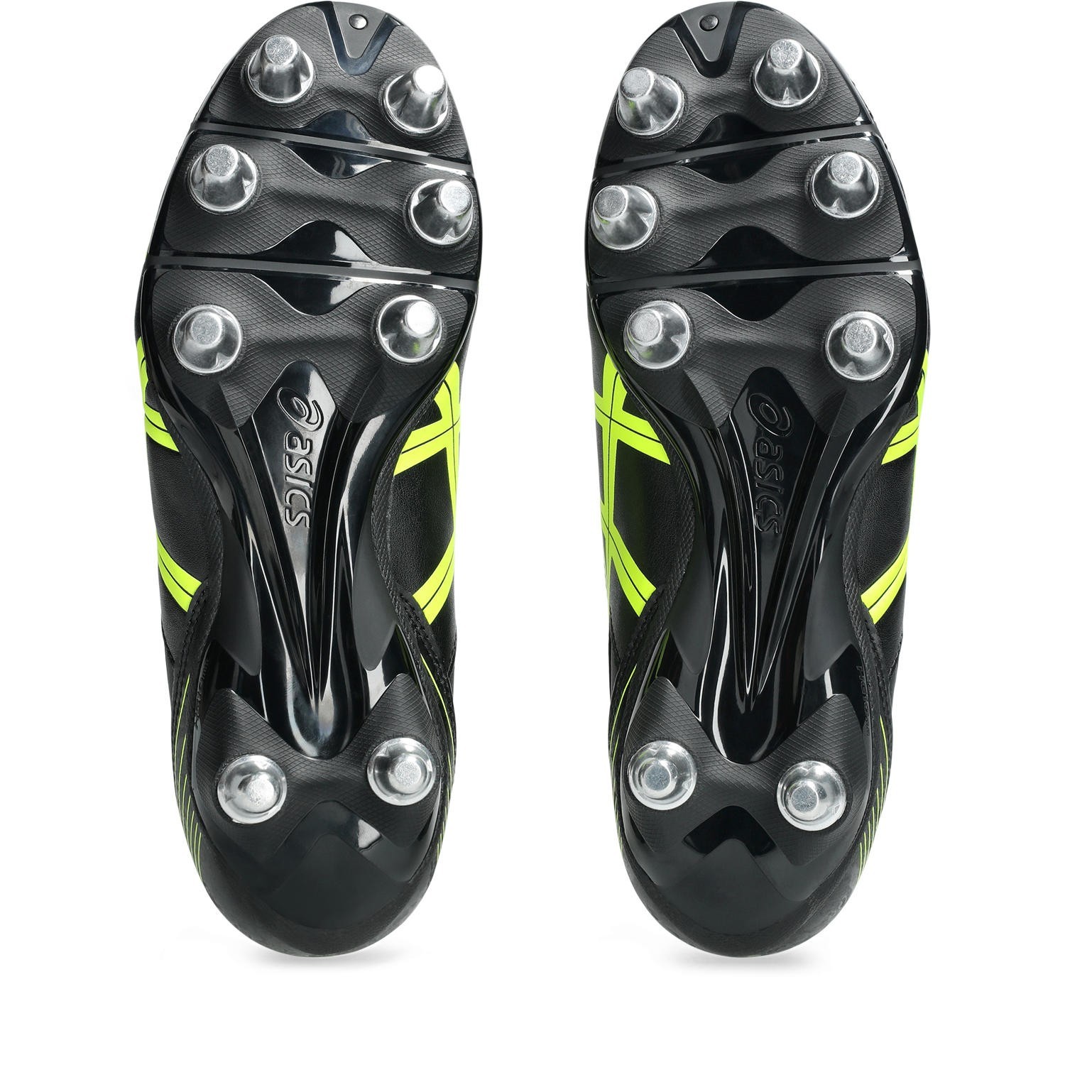 Asics Rugby Cleats Lethal Tackle Black Yellow 1111A263 001 US7H-11H w/Box New