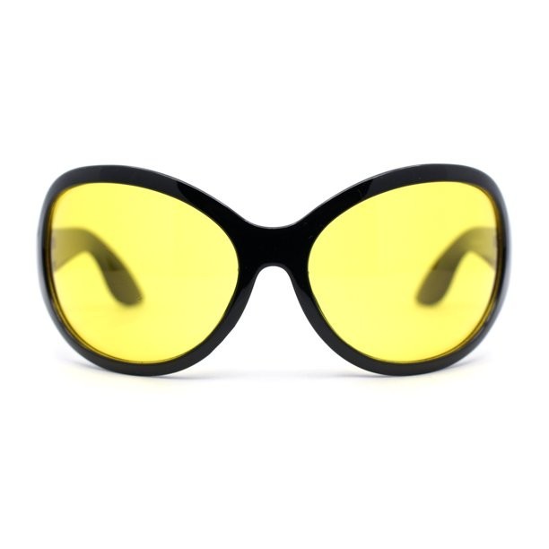 Women’s Designer Sunglasses Oversized Wrap Around Butterfly Shield Shades UV400