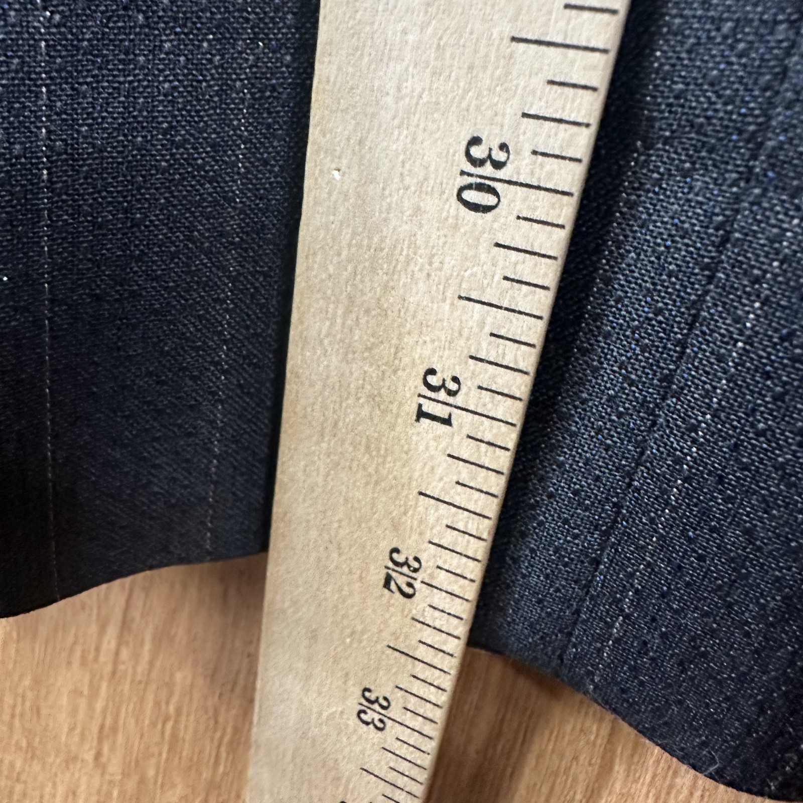 VTG Double Breasted Suit Mens 42R Gray Pinstripe Wool Pants 30×32 Canvased Retro