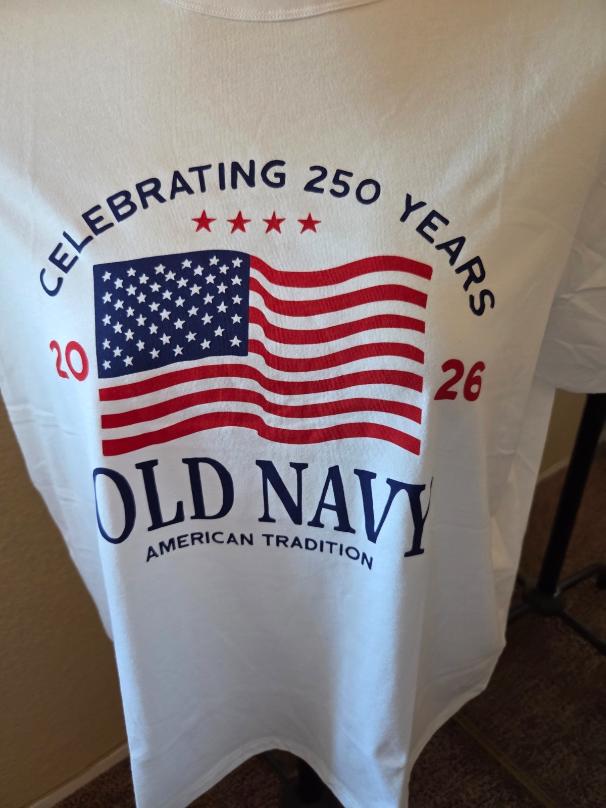 BRAND NEW Women’s OLD NAVY Size XL Celebrating 250 Years Patriotic Tee