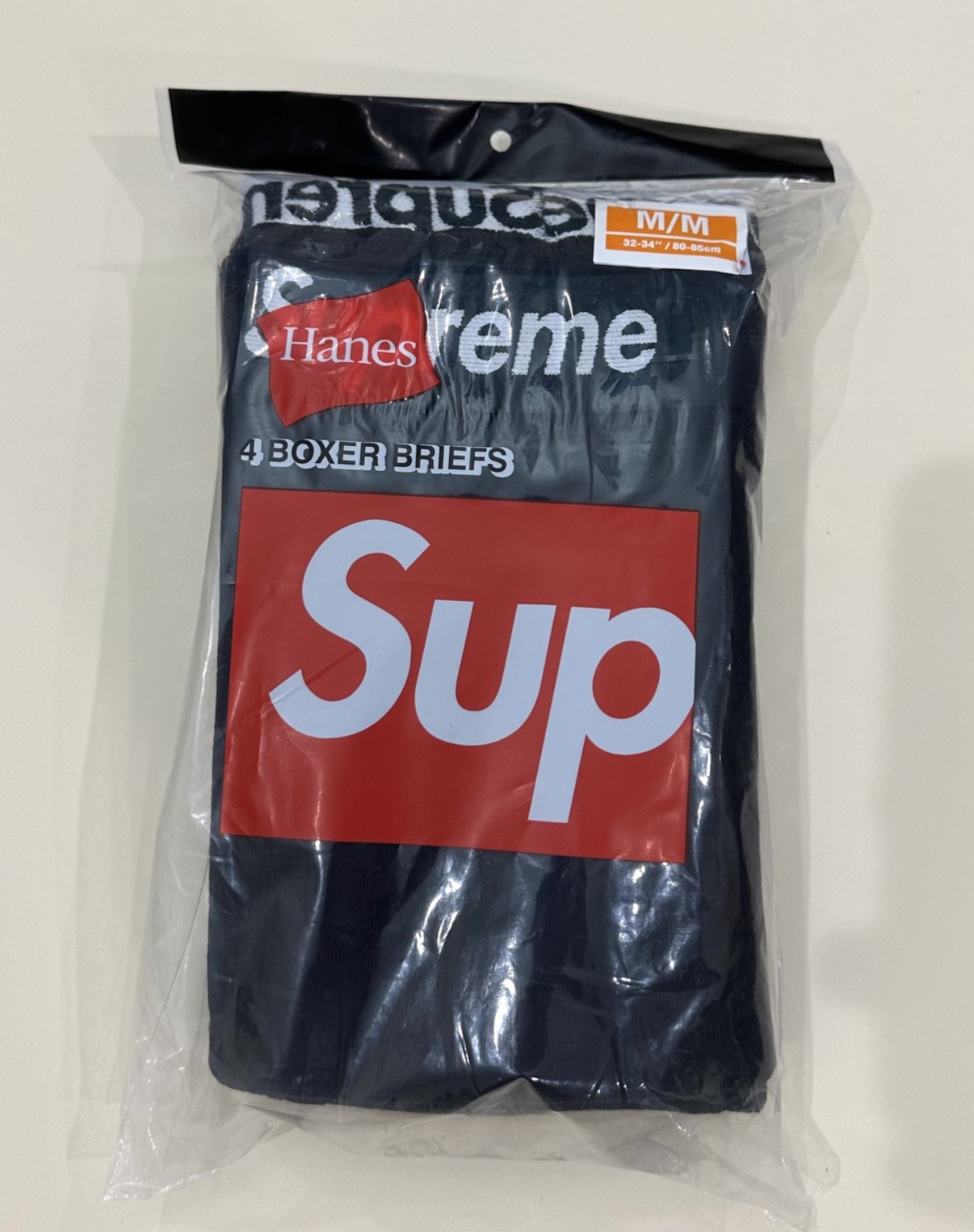 Supreme x Hanes Boxer Briefs (4 pack) black Medium M