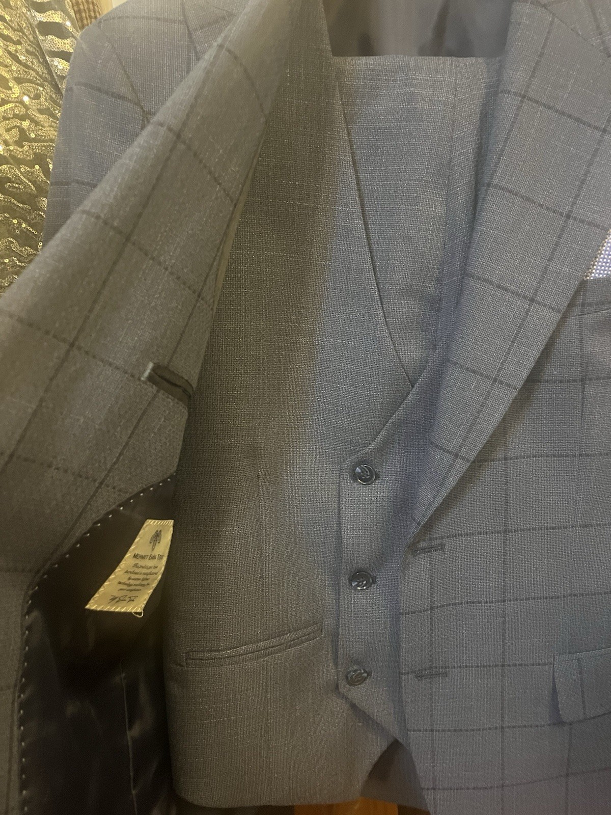 European 3 Piece Wide Lapel Luxurious Men’s Suit Slim Fit