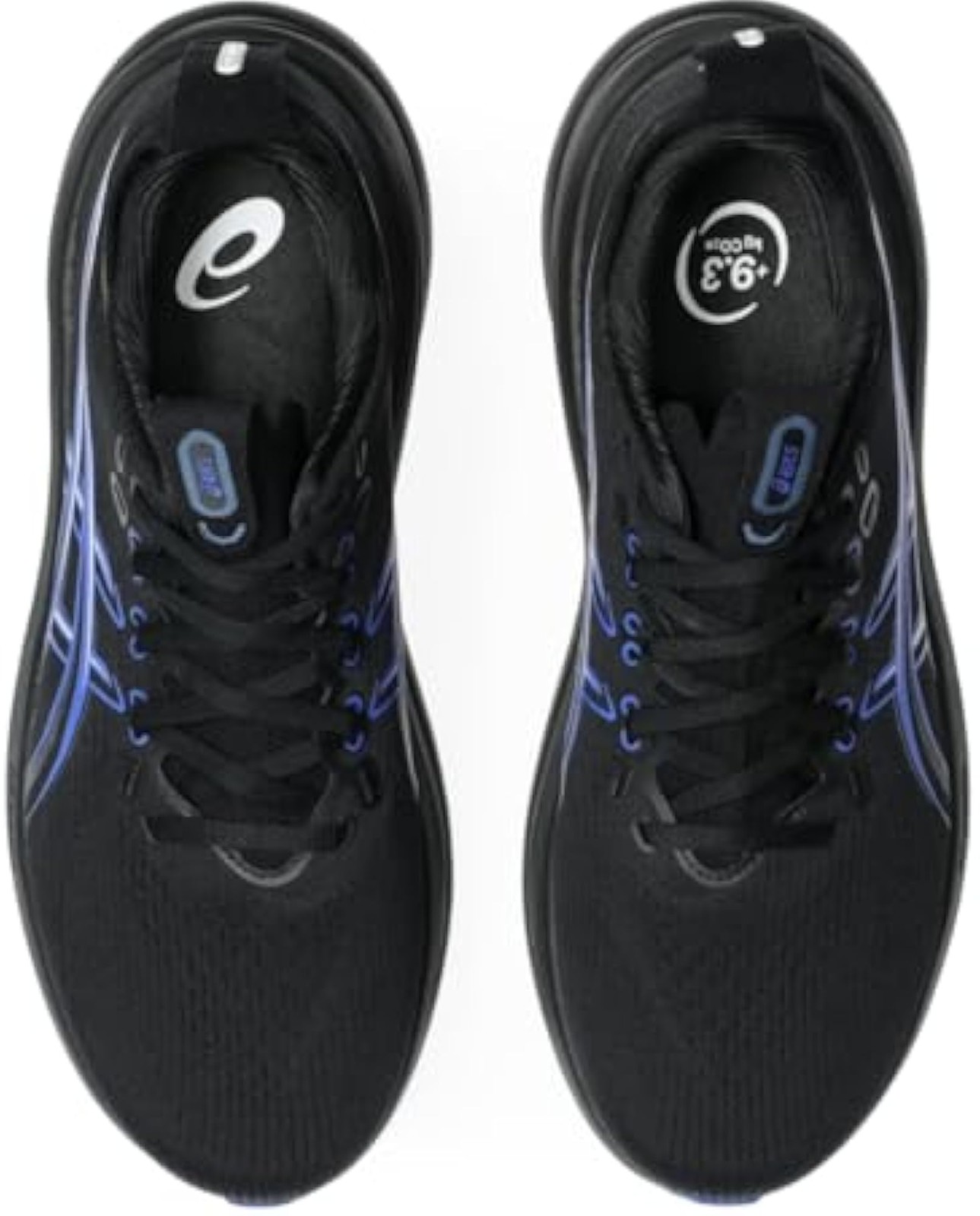 ASICS Men’s Gel-Nimbus 28 Running Shoes, 10.5, Black/NEON Blue – Black/Neon Blue