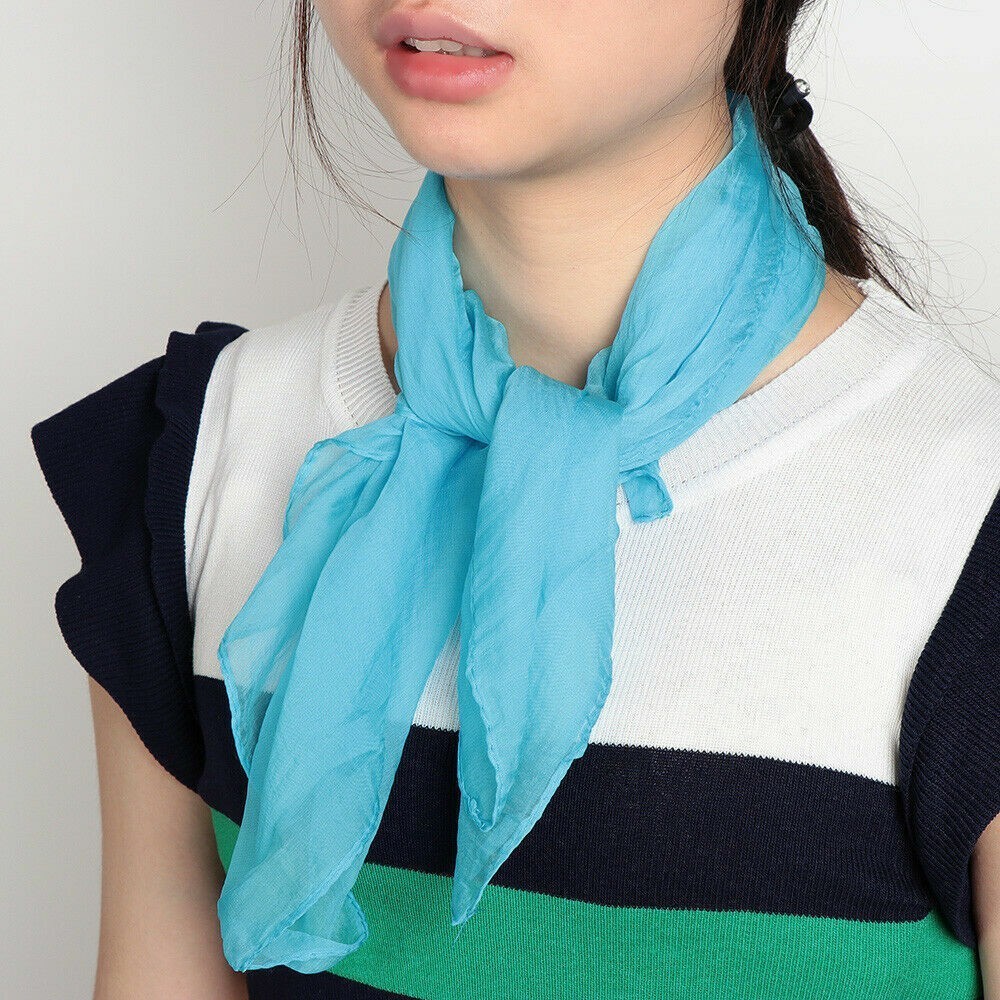 Scarf Chiffon Silk Scarves Small Square Ladies Women Hair Tie Band Head Neck