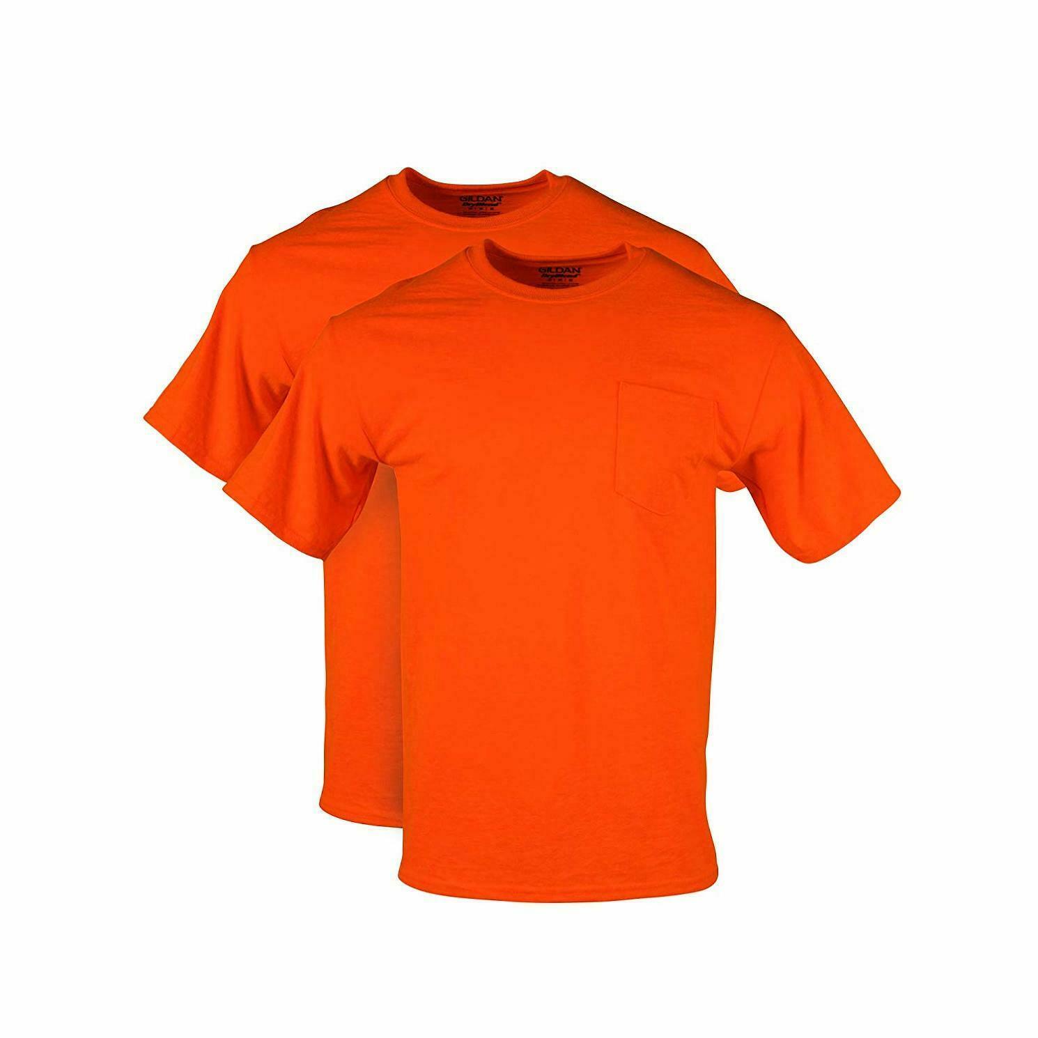 Gildan Men’s T-Shirts DryBlend WorkWear Tall Sizes W/Pocket 2-Pack XLTLT J5-12