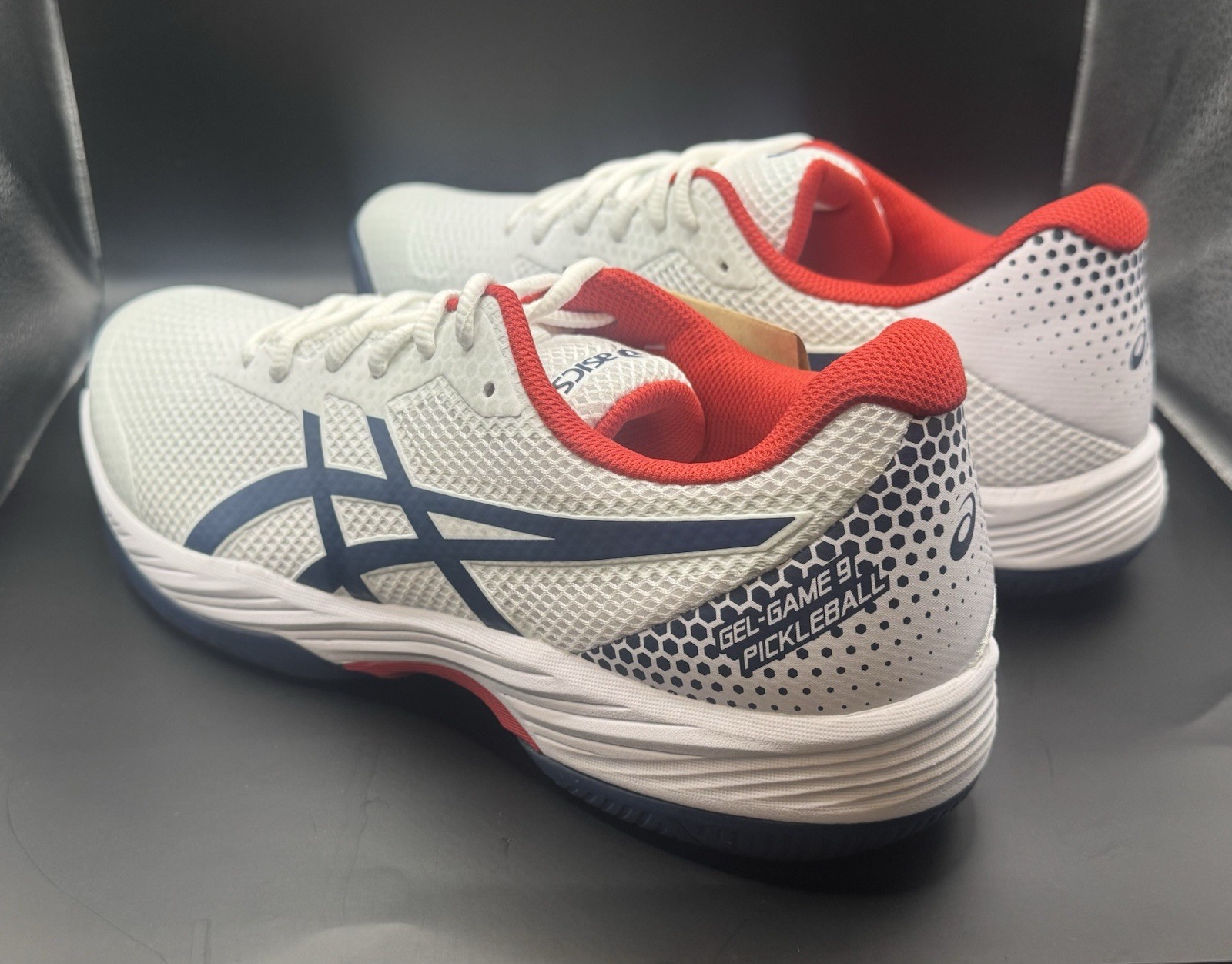 Asics Men’s Gel-Game 9 Pickleball Shoes White/Night Sky (1041A416-100)