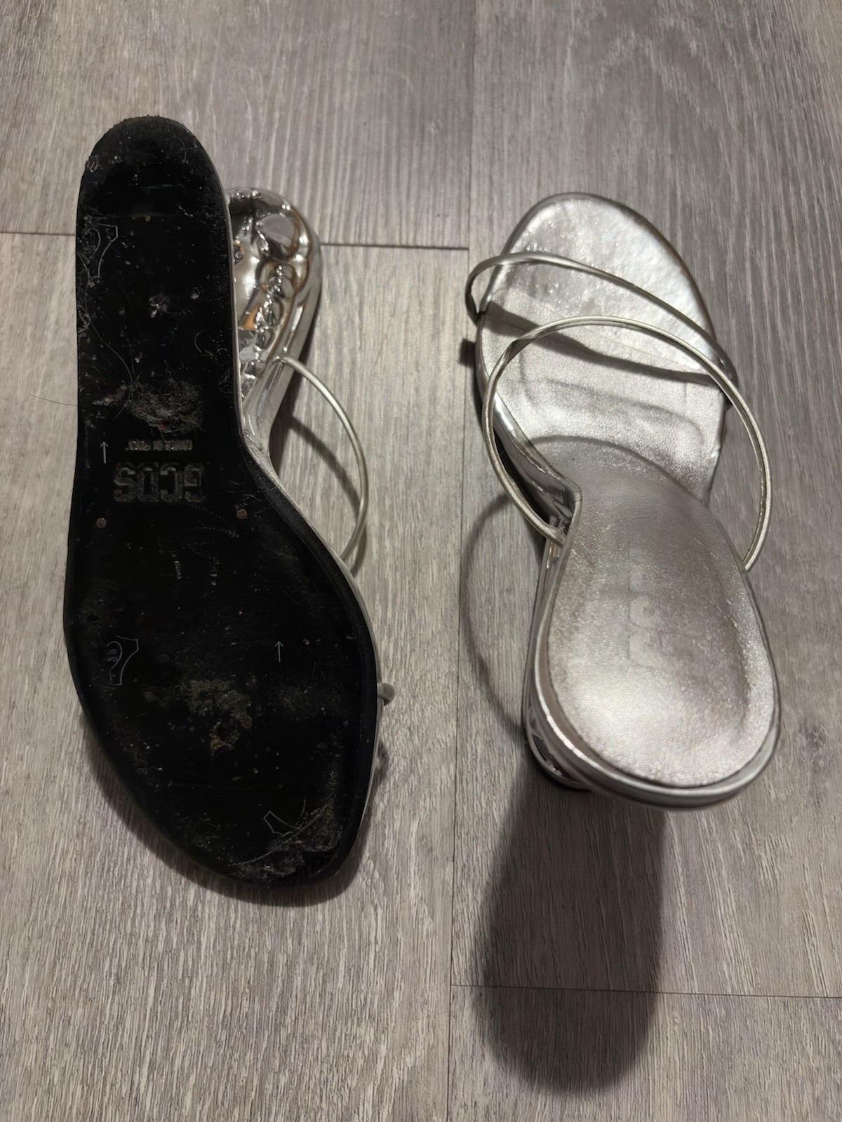 GCDS MORSO HEELS In Silver
