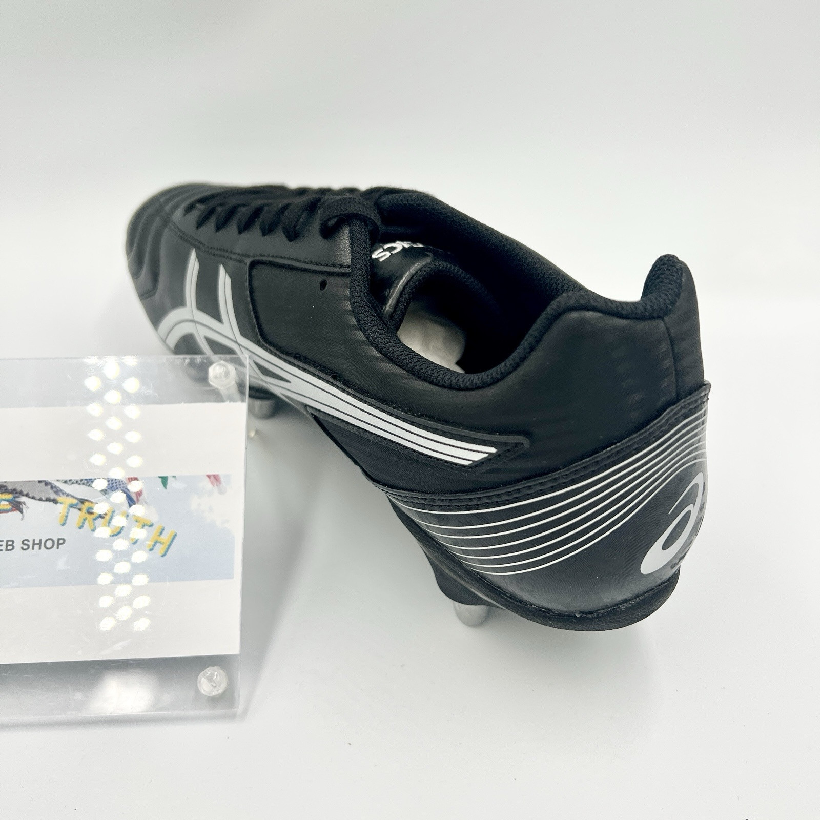 ASICS LETHAL TACKLE “WIDE” P507Y.003 Black Pure Silver Rugby Cleats US4-15