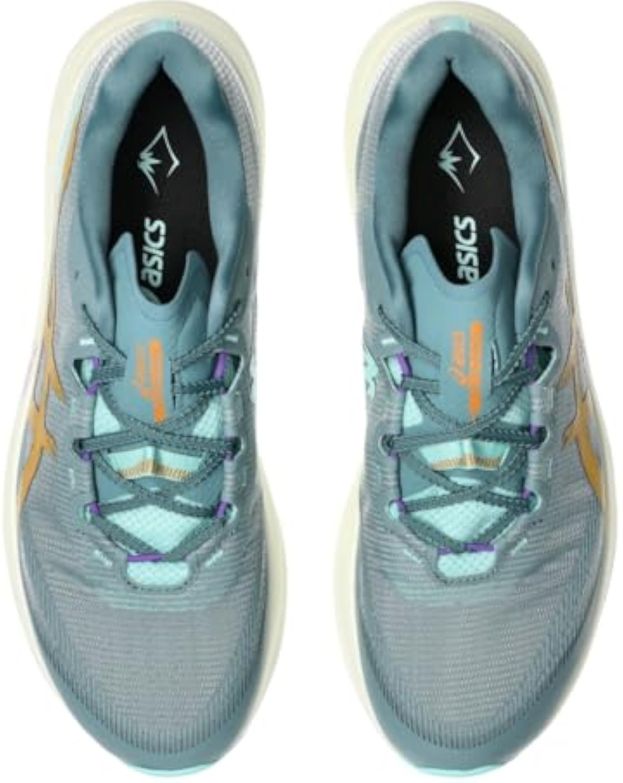 ASICS Unisex FUJISPEED 4 Running Shoes, 8M / 9.5W, Foggy Teal/Sandstorm – Foggy