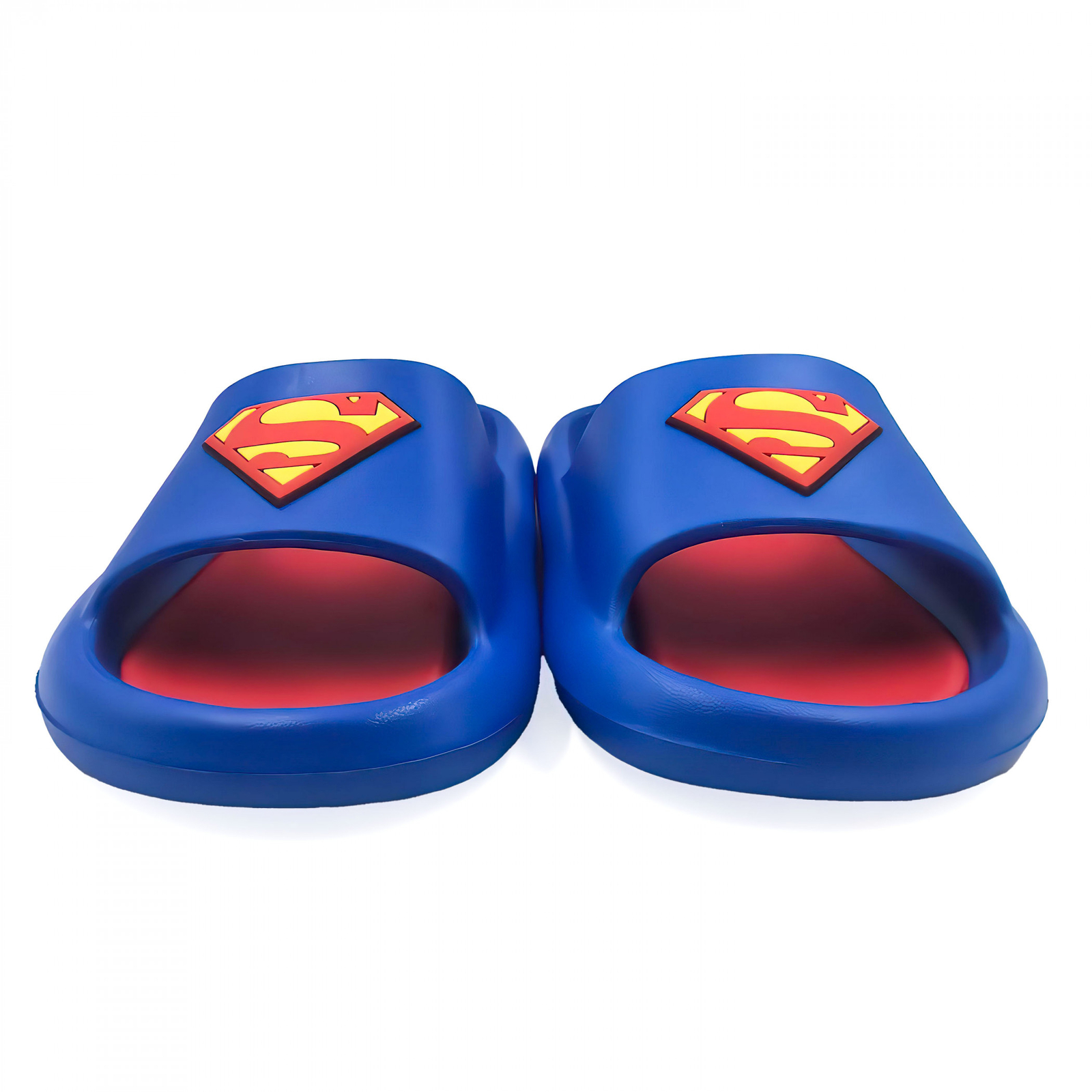 Superman Logo Men’s Cloud Comfort Foam Slide Sandals Multi-Color