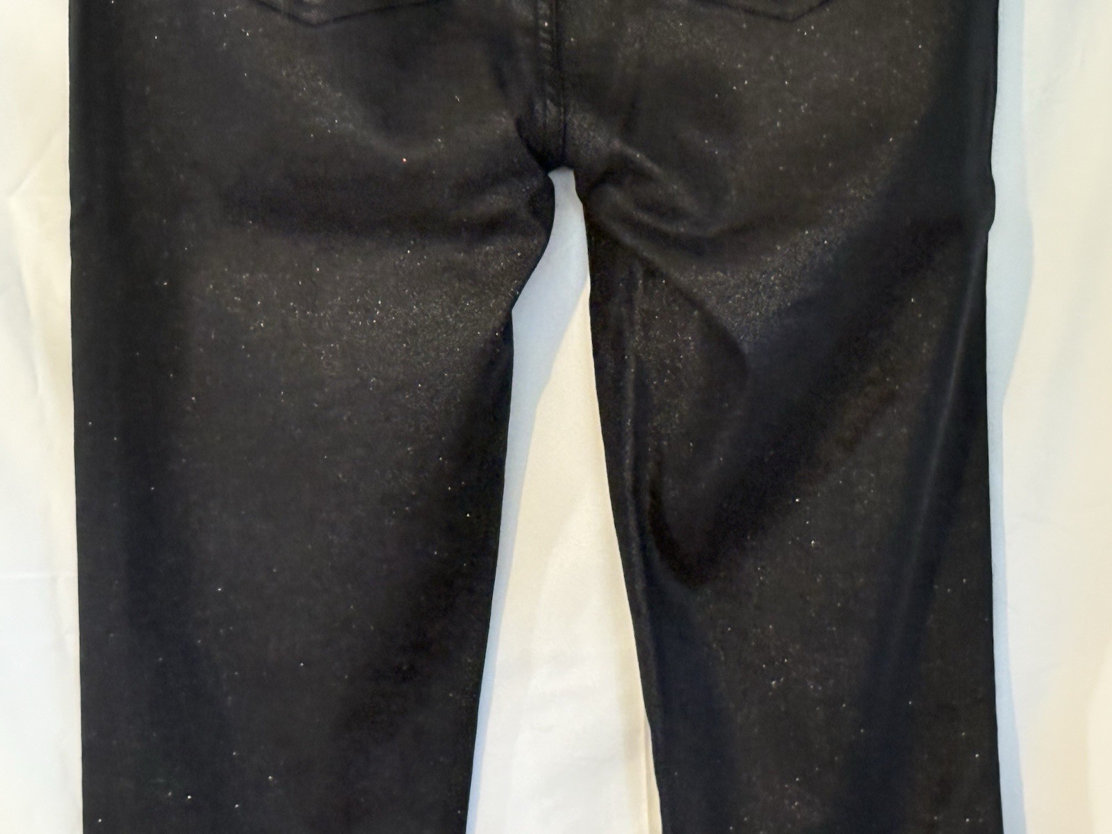 Tractr Sequin Pull On Jeans 6/28 Navy High Rise Skinny NWT