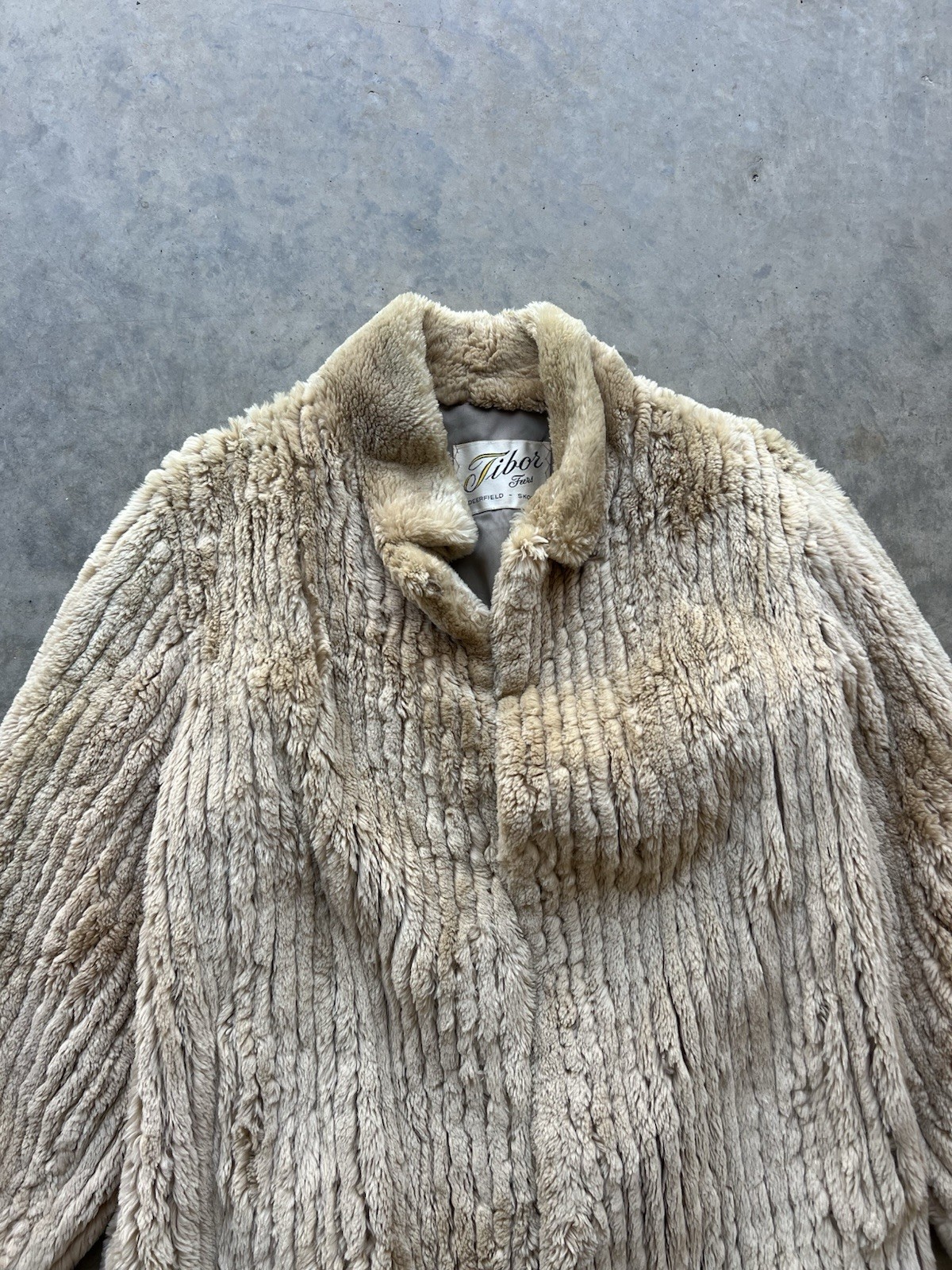 Vintage Tibor Furs beige fur coat Women’s Medium Good Condition