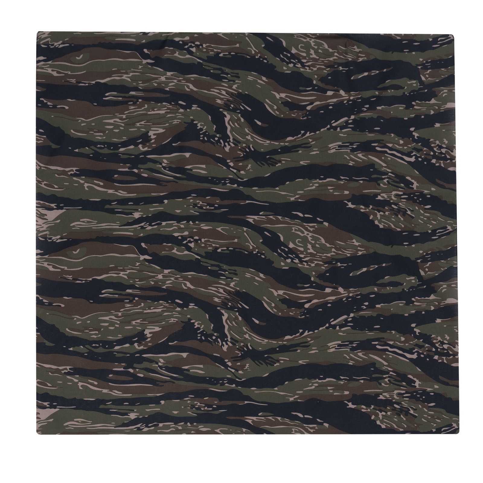 New Large Tiger Stripe Camo – Military Jumbo Bandana 27 In. X 27 In.