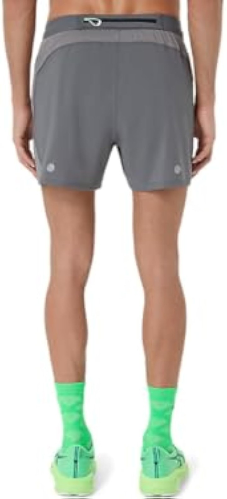 ASICS Men’s Road 5IN Short Running Apparel, L, Clay Grey/Steel Grey/Illuminate G