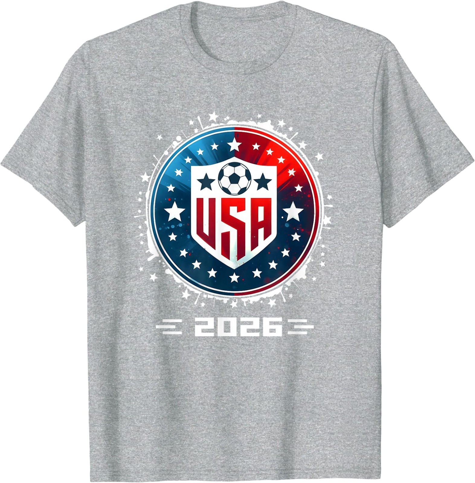 USA Soccer Player Men Soccer T-Shirt Football Fan Tee Patriotic Sports Gift