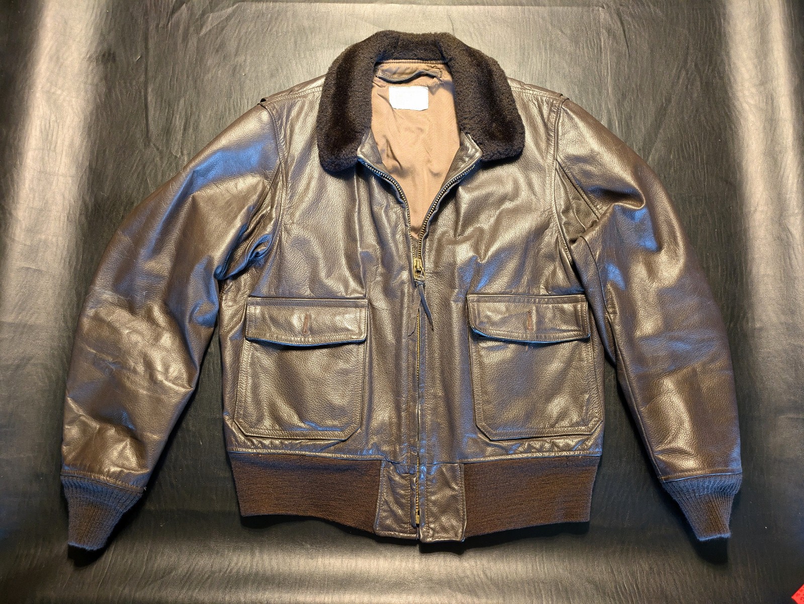 Leather Bomber Jacket – Orchard Flyer’s Intermediate, Type G-1 size 44