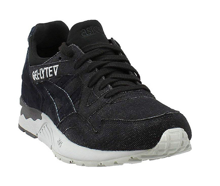 ASICS Mens Gel-Lyte V Casual Sneakers, Mid Grey / Black