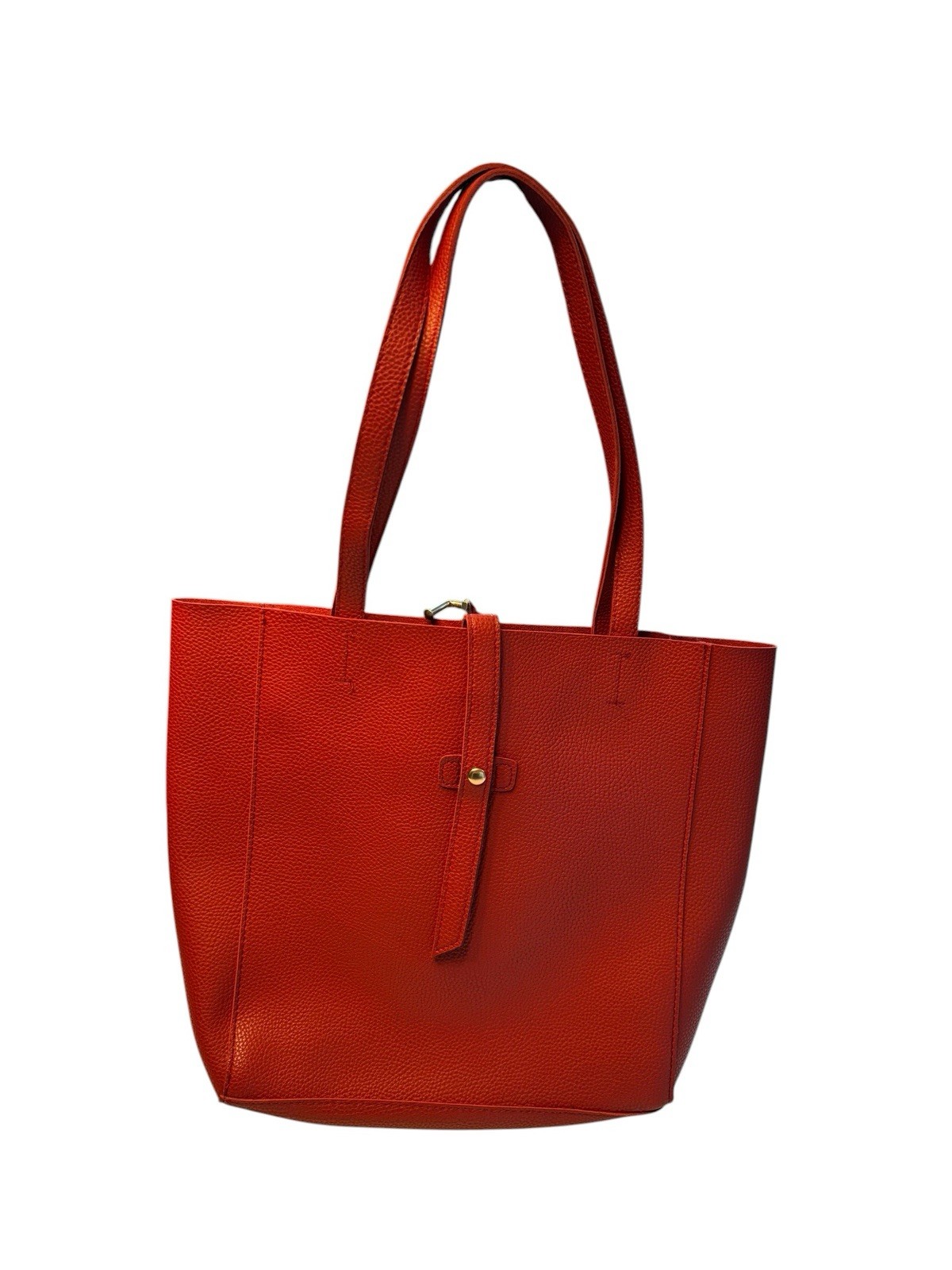 Red Faux Leather Mob Wife Tote