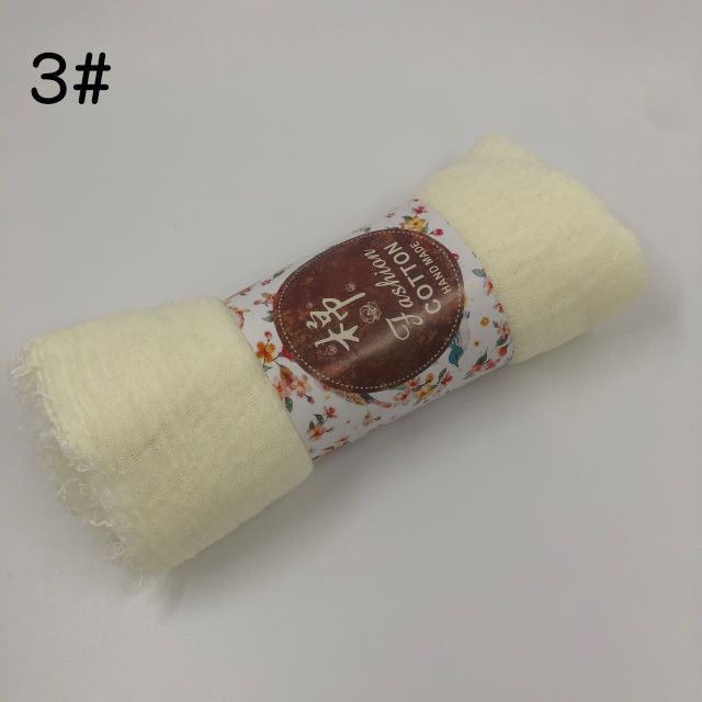 Women Head Scarves Autumn Long Scarf Cotton Hijab Spring Shawl Wrap Solid Linen
