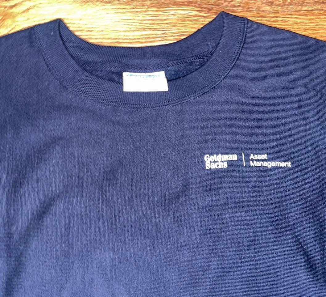 Champion Reverse Weave Goldman Sachs Asset Management Black Sweatshirt XL/2XL