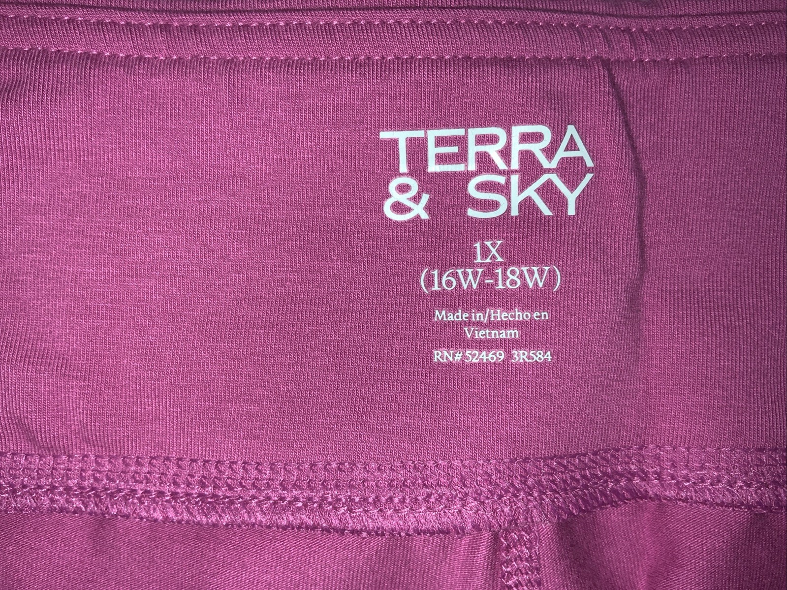 Terra&Sky Women Bike Short SZ 1X (16-18)Mauve High Rise Pockets 9-in Inseam NWT!