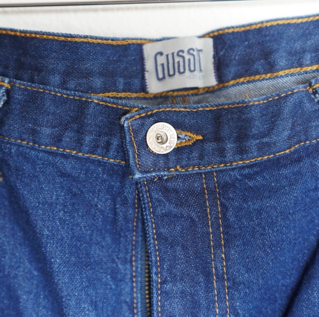 Diamond Gusset Denim Blue Jeans Men’s 40 X 30 (28”) Made in USA
