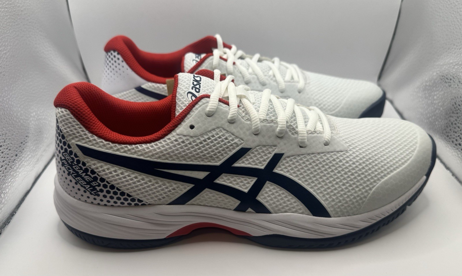 Asics Men’s Gel-Game 9 Pickleball Shoes White/Night Sky (1041A416-100)