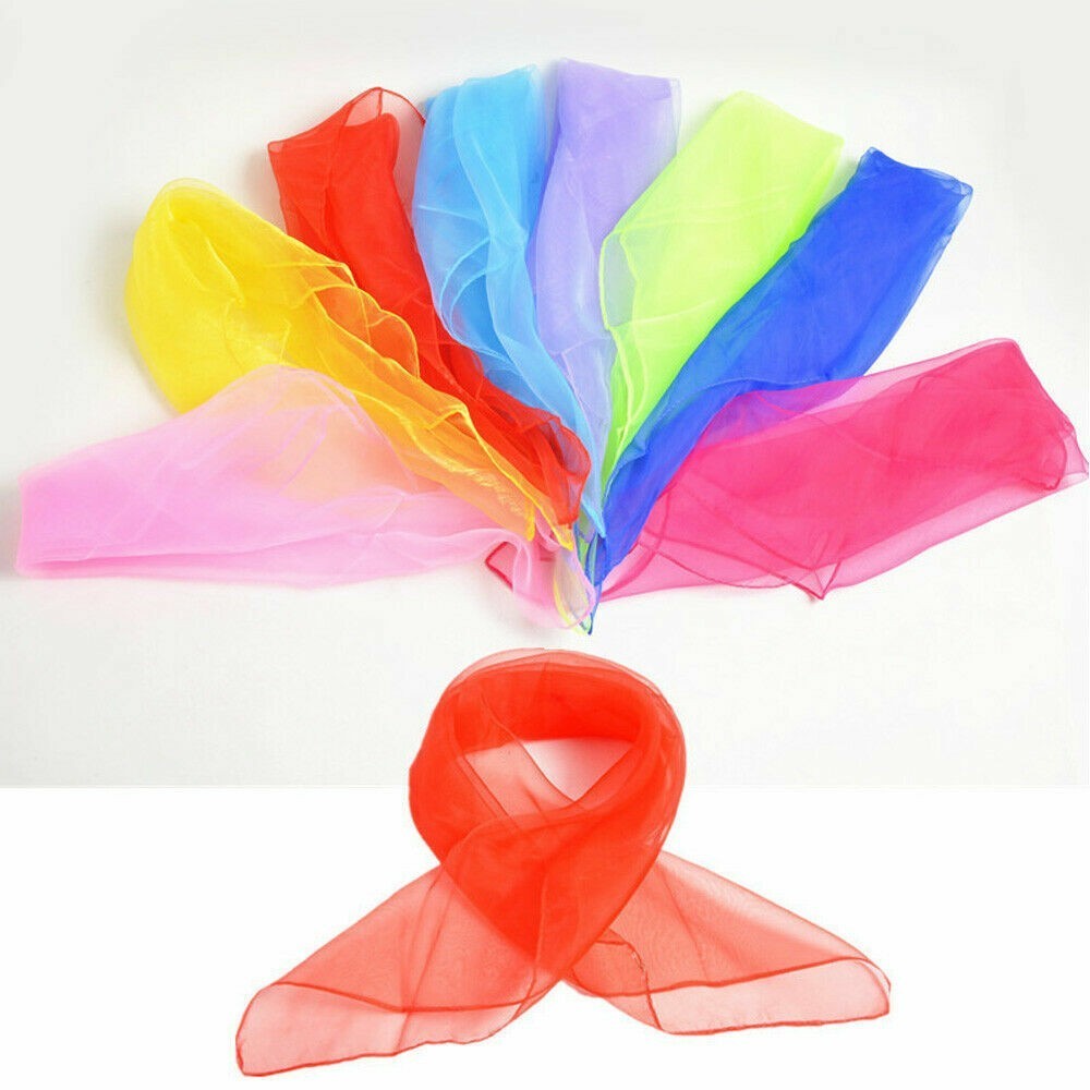 Scarf Chiffon Silk Scarves Small Square Ladies Women Hair Tie Band Head Neck