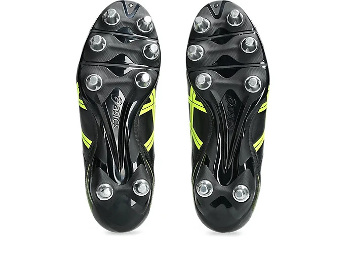 ASICS Rugby Cleats LETHAL TACKLE WIDE 1111A263.001 Black/Safety Yellow 2025 NEW!