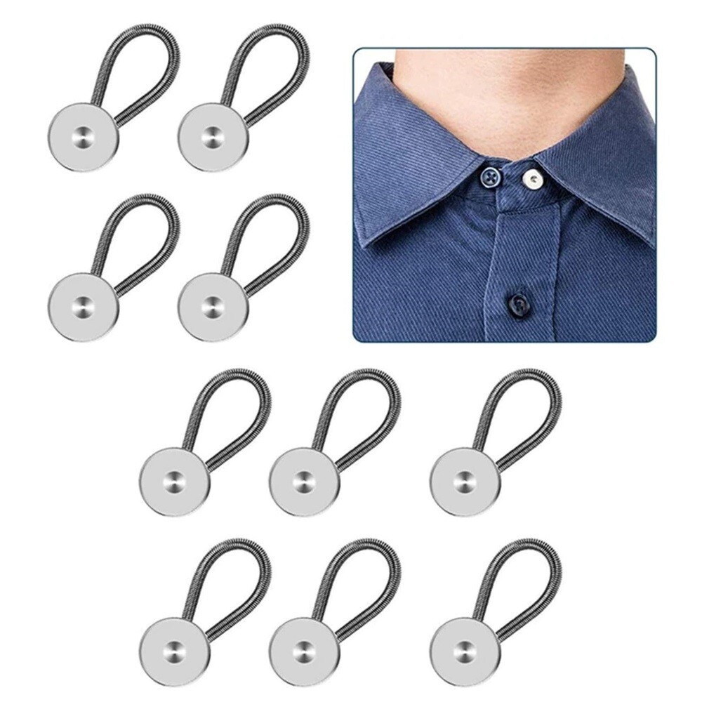 Metal Collar Neck Waist Extender Expander Buttons for Men Dress Shirt Pants Lot
