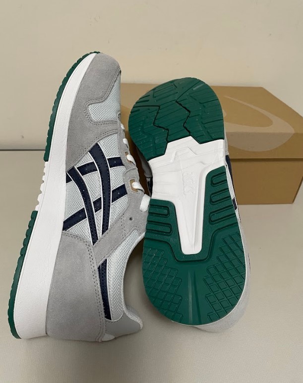 ASICS Lyte Classic Athletic Shoes Sneakers Glacier Gray Peacoat M9 W10.5