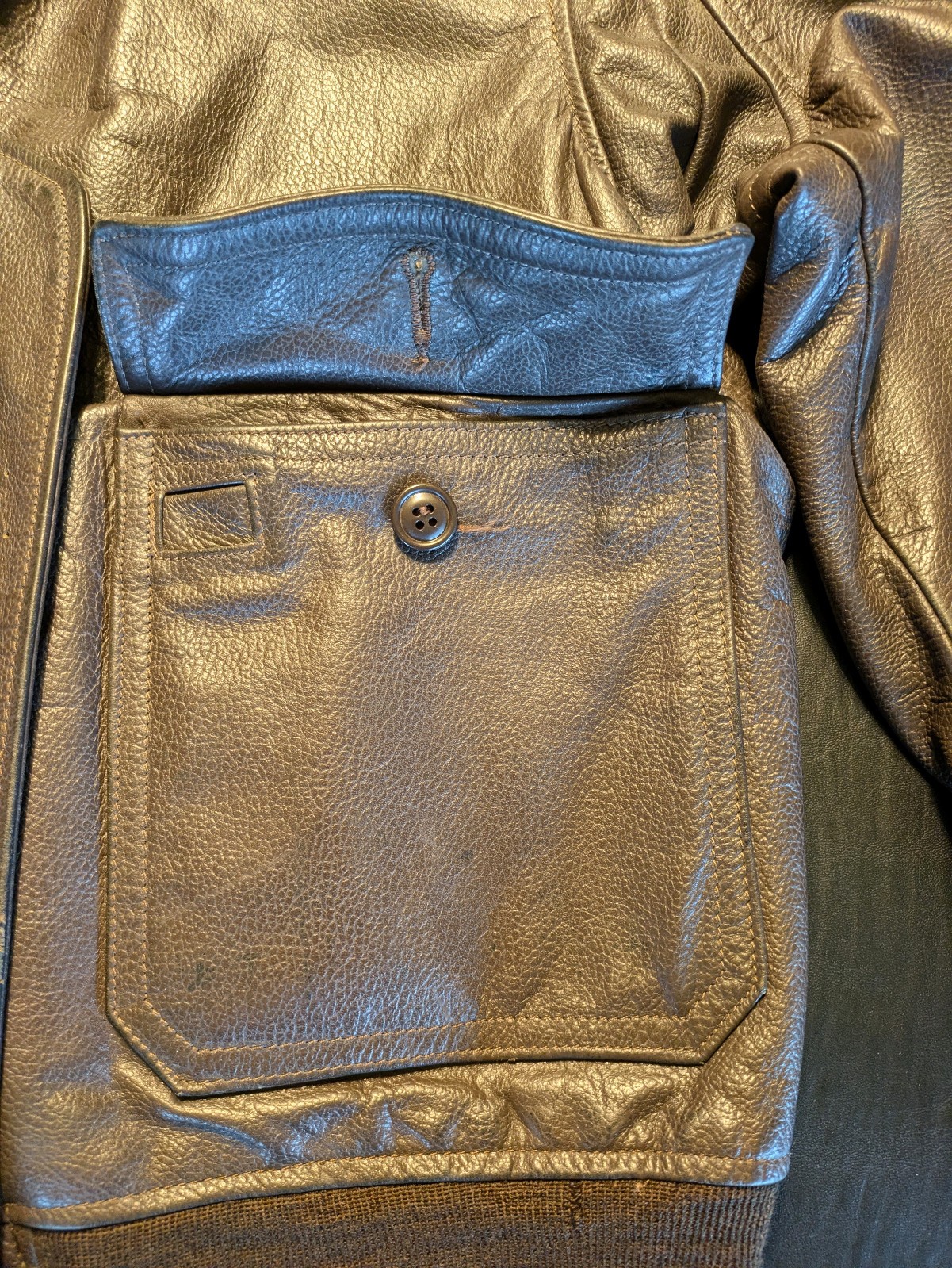 Leather Bomber Jacket – Orchard Flyer’s Intermediate, Type G-1 size 44