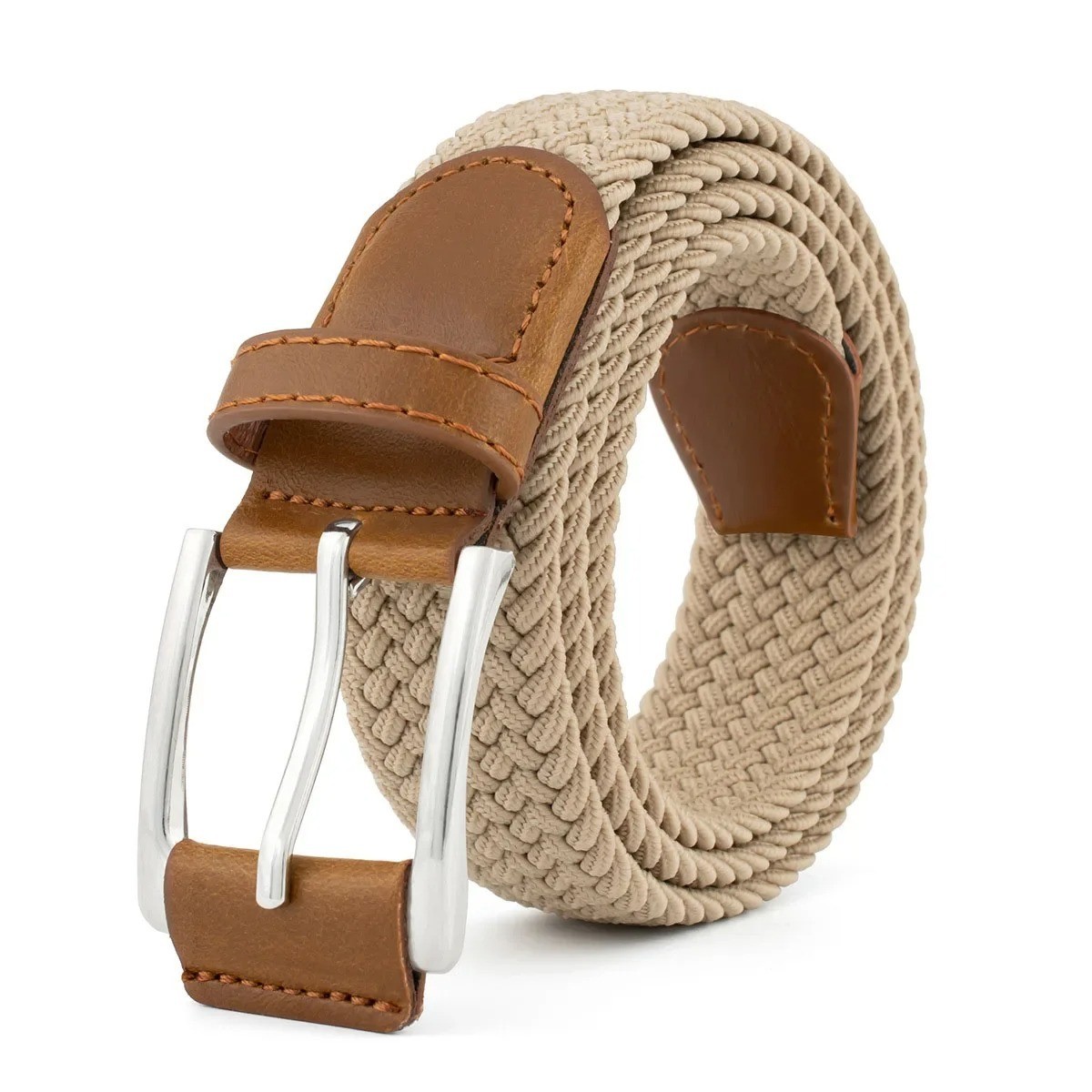 Elastic Fabric Braided Belt,Enduring Stretch Woven Belt for Unisex Men/Women/Jun