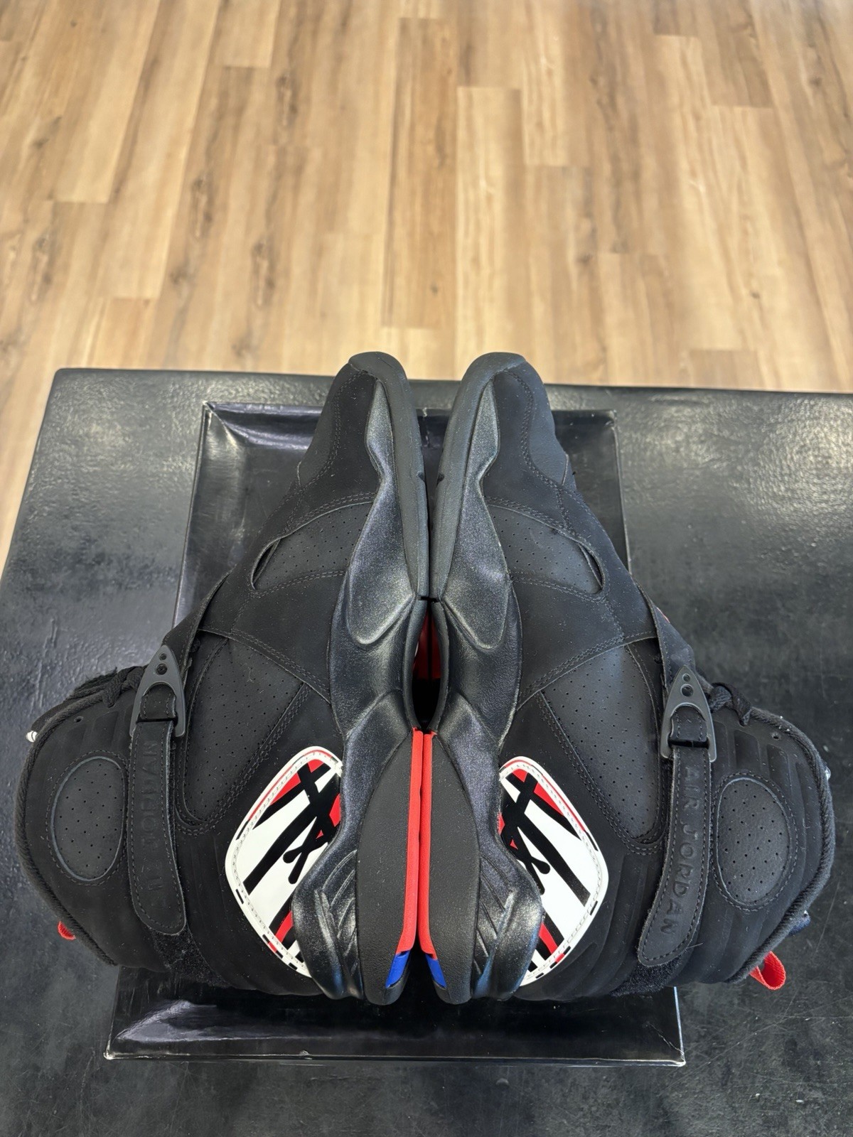Jordan 8 Playoff 2023 Size 11.5 Pre-Owned 305381-062 Black Yellow